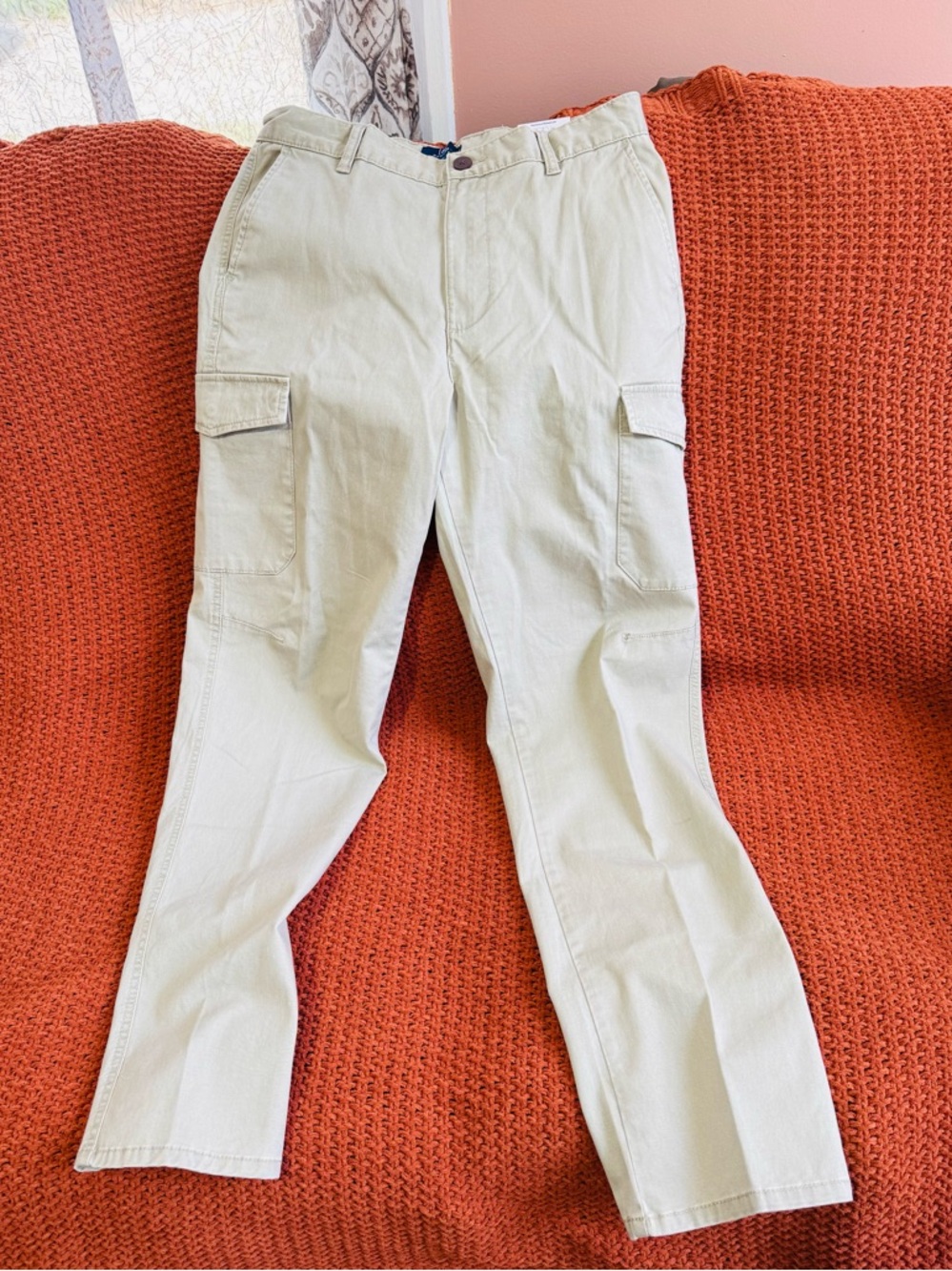 George Men's Light Khaki Cargo Pants